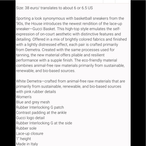 Gucci “”Host pick💖💖Basket high top sneakers - Picture 17 of 17